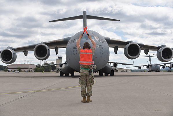 C-17 Airmen Try Out New Chemical Warfare Gear